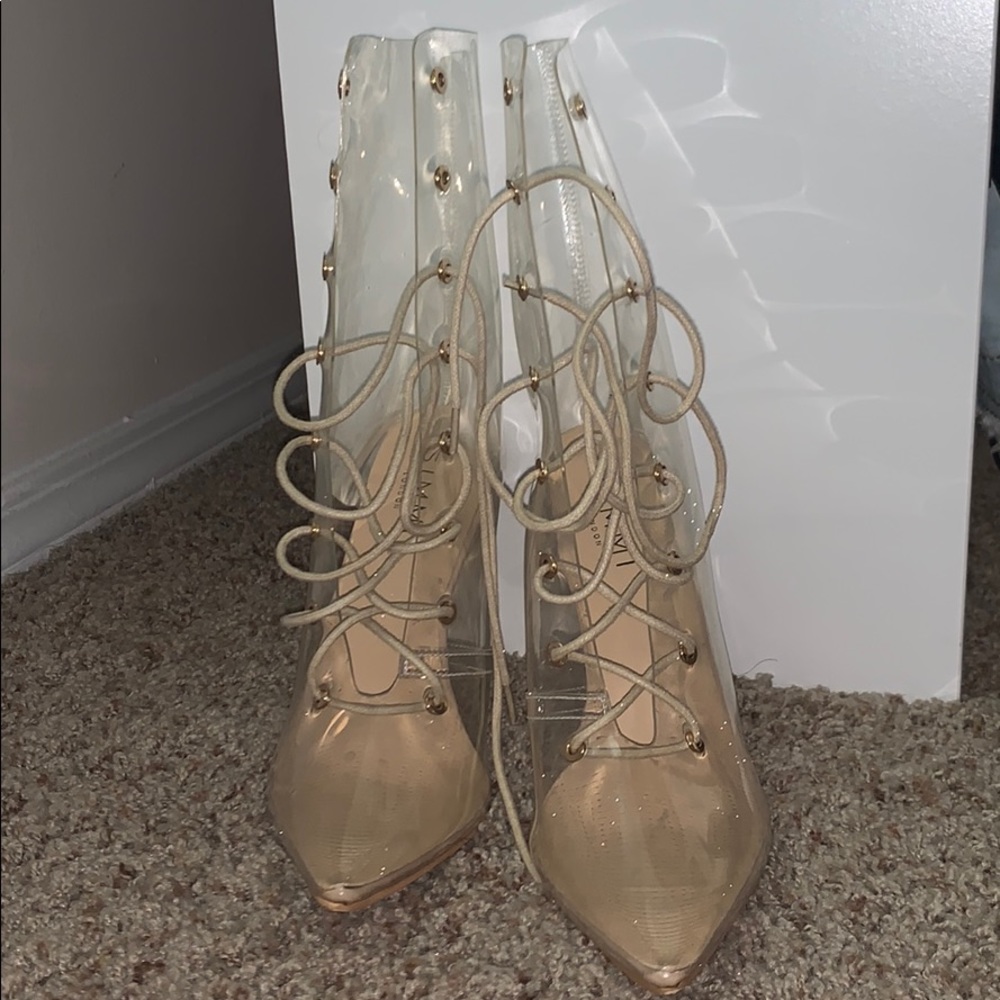 See thru boots